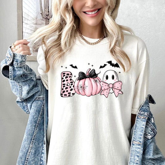 Boo T-shirt , Comfort Colors® Halloween Boo Tshirt, Halloween Pumpkin Outfit